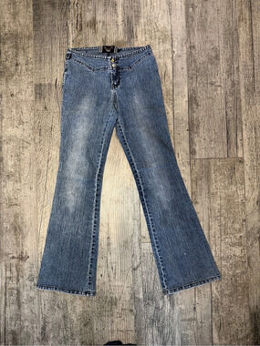 Viettien Y2K Low Rise Flare Jeans Sz 28